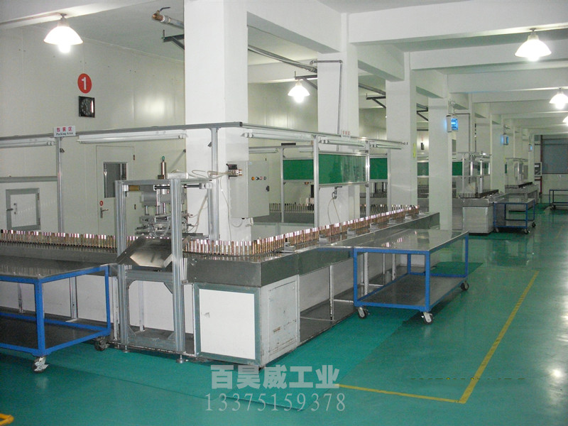 Spindle自动涂装线下件区